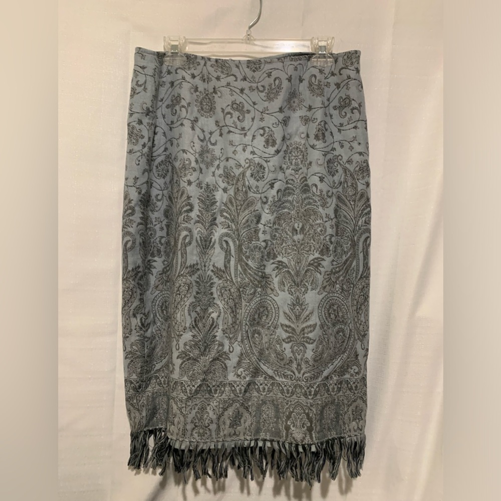 Taylor/B. Moss Classical Midi Skirt30" x31" Fringed & Zippered.Bohemian-Festival